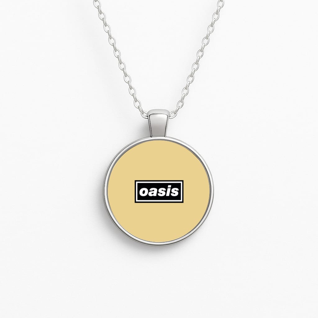Band Name Yellow Circle Necklace