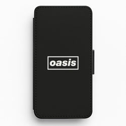 Band Name Black Flip / Wallet Phone Case