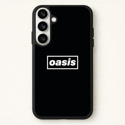 Band Name Black Phone Case for Galaxy S26
