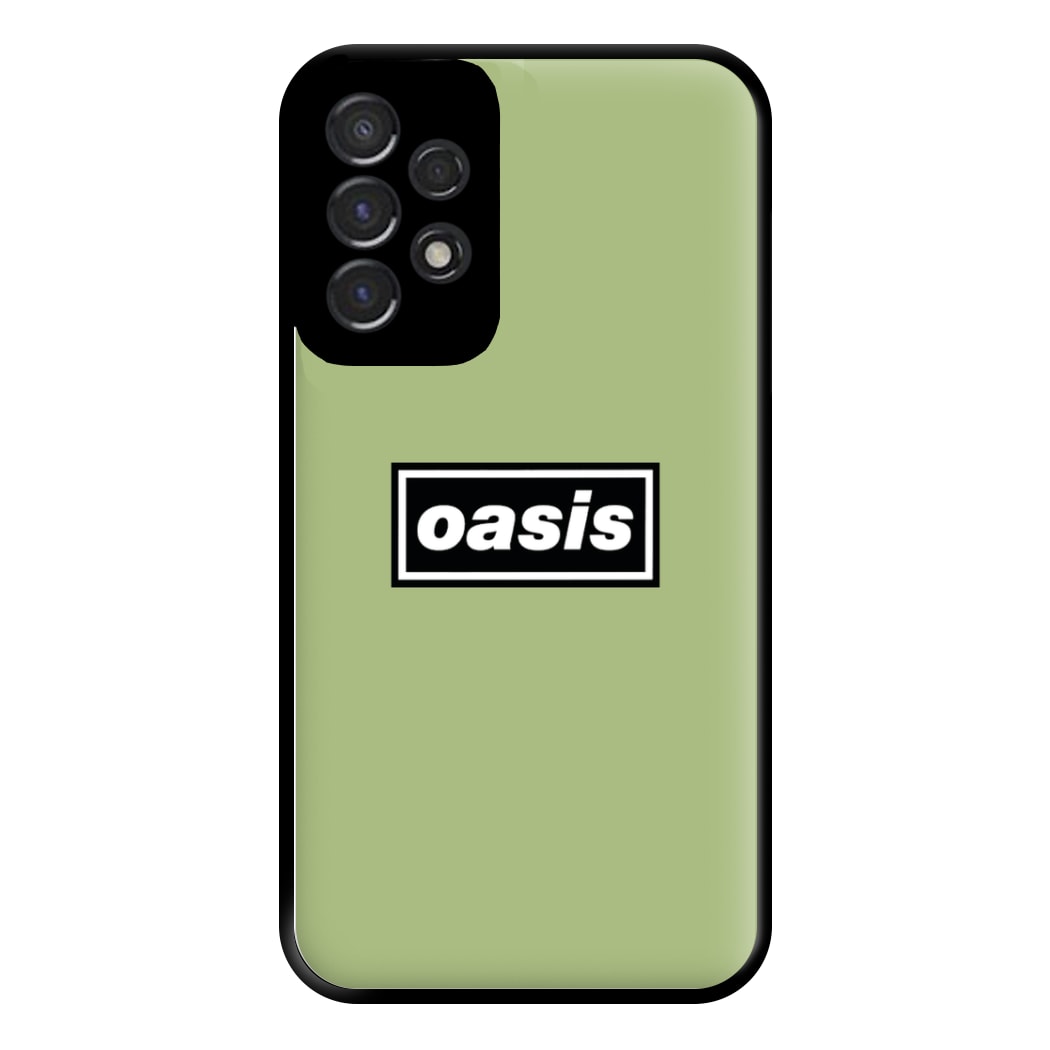 Band Name Green Phone Case for Galaxy A53