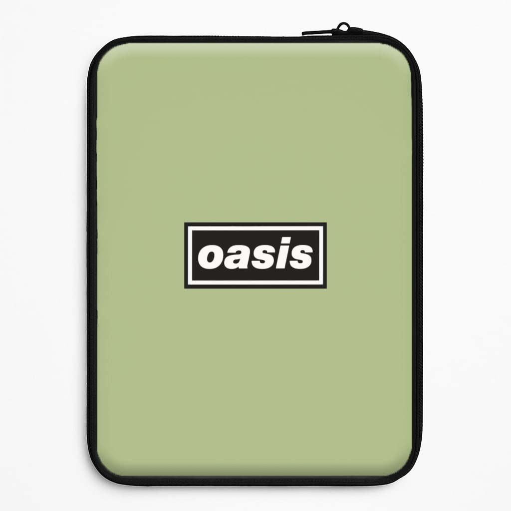 Band Name Green Laptop Sleeve