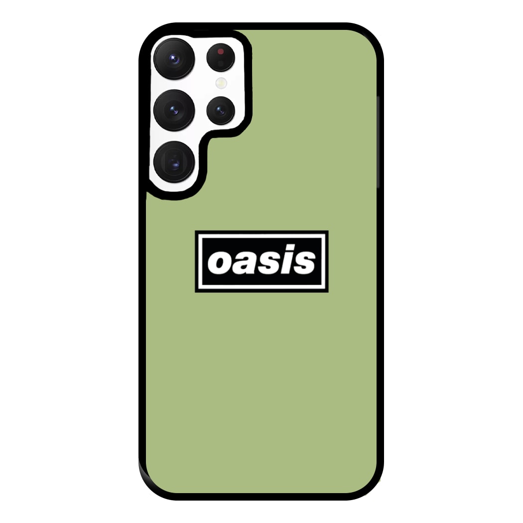 Band Name Green Phone Case for Galaxy S22 Ultra