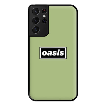 Band Name Green Phone Case for Galaxy S21 Ultra