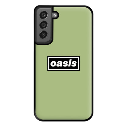 Band Name Green Phone Case for Galaxy S21FE