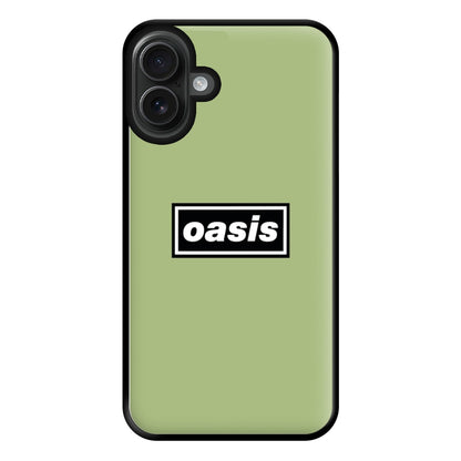 Band Name Green Phone Case for iPhone 16 Plus