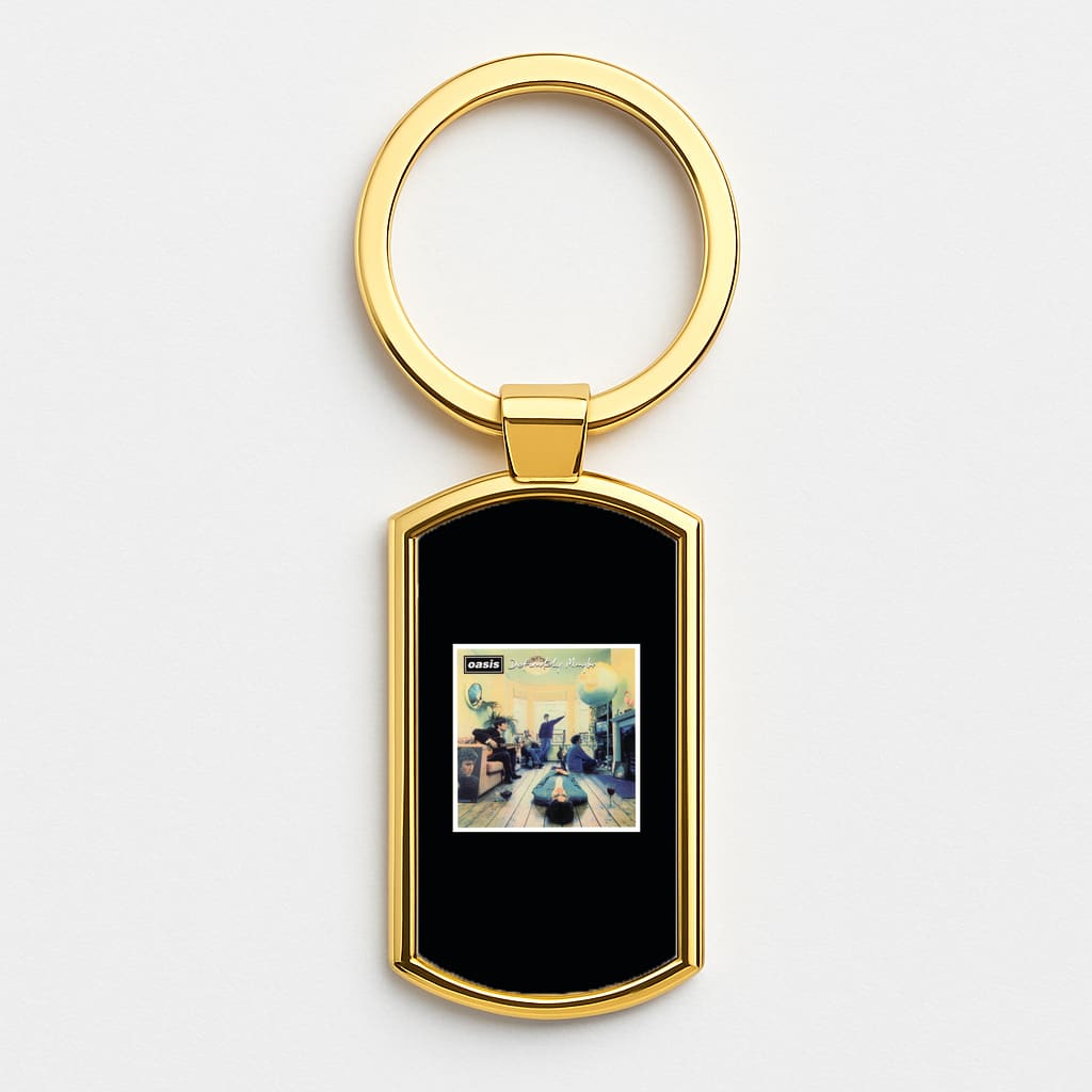Definitely Maybe - Oasis Gold Keyring