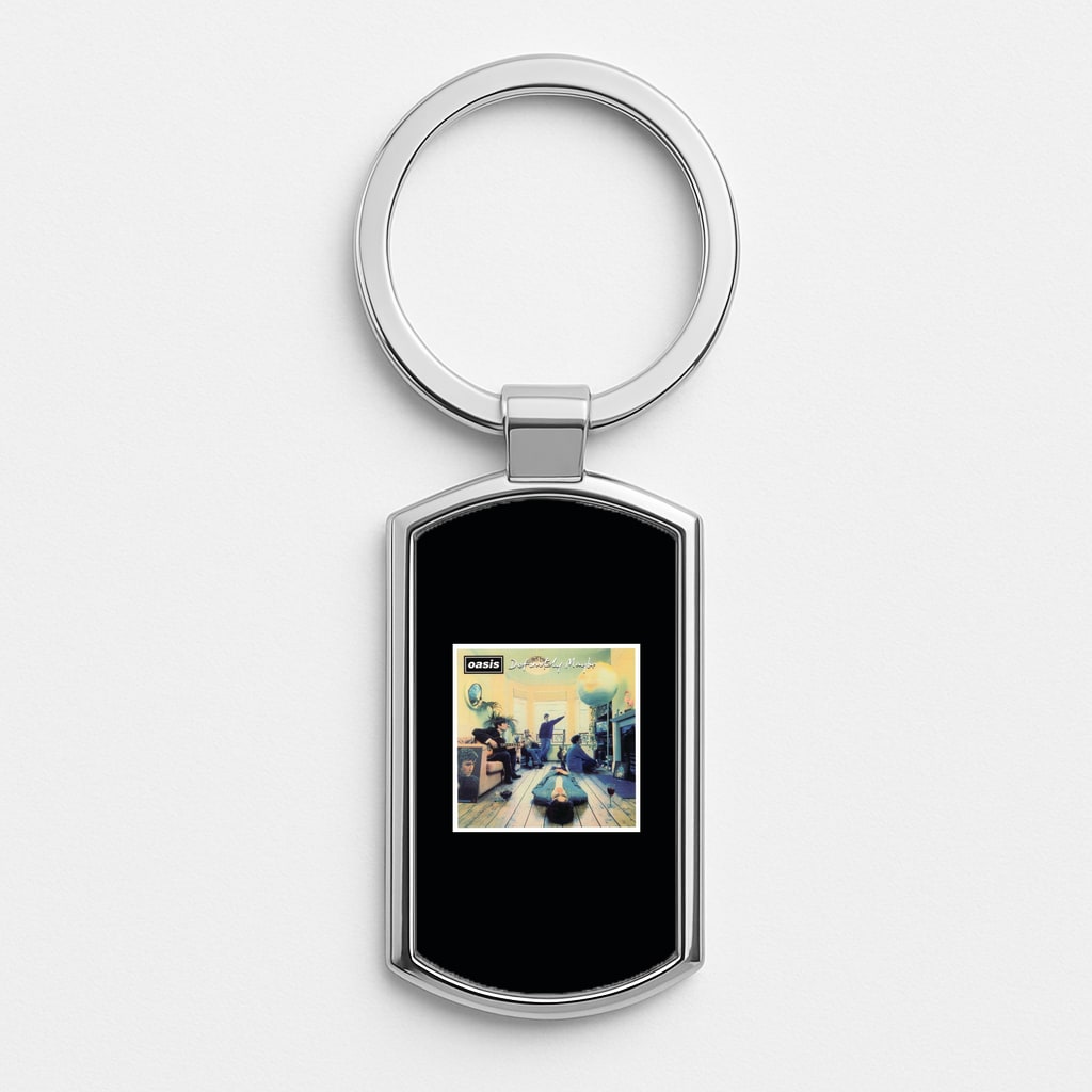 Definitely Maybe - Oasis Silver Keyring