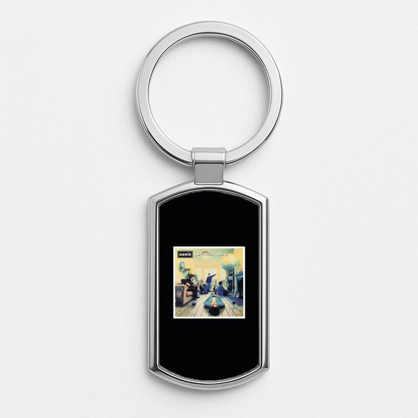 Definitely Maybe - Oasis Silver Keyring