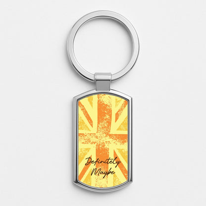 Definitely Maybe Silver Keyring