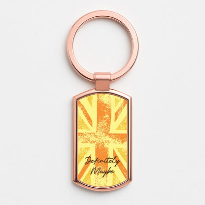 Definitely Maybe Rose Gold Keyring