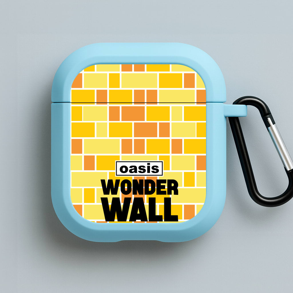Wonder Wall Pattern Blue AirPods Case