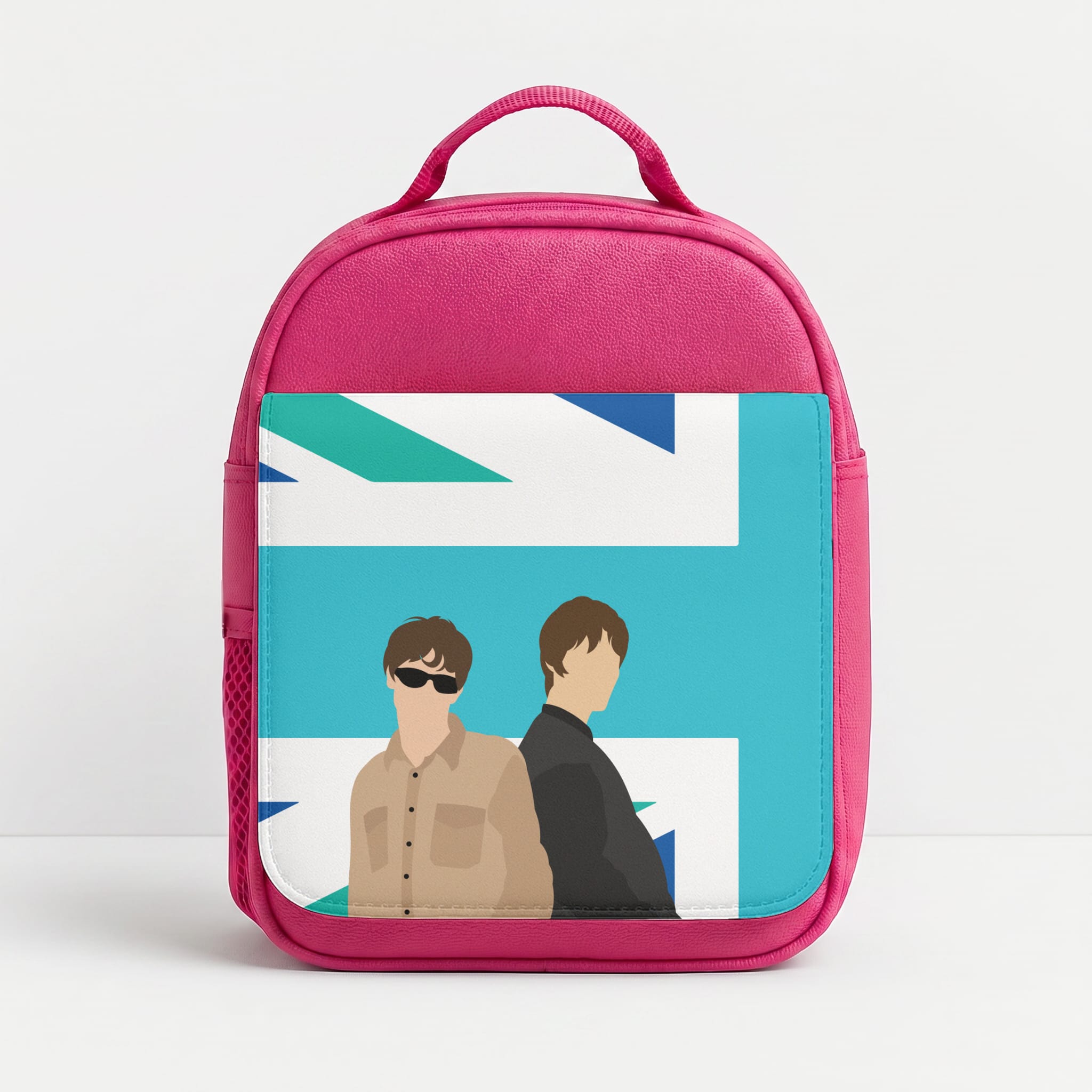 British Flag Band Members Lunchbox - Pink