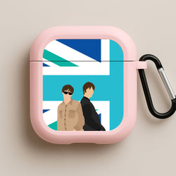 British Flag Band Members Pink AirPods Case