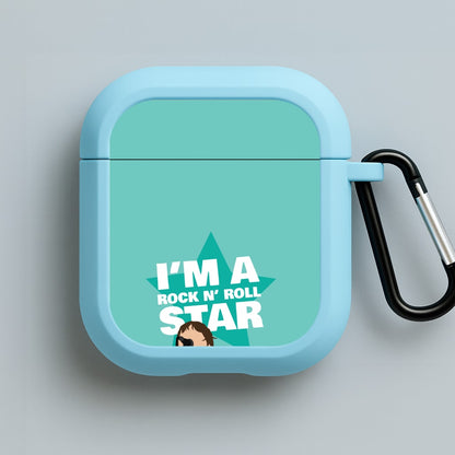 I'm A Rock And Roll Star Blue AirPods Case