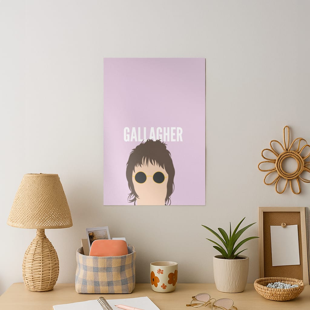 Rock Band Member Purple Art Print