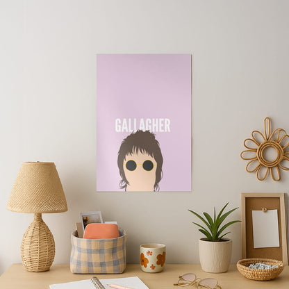Rock Band Member Purple Art Print