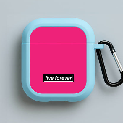 Live Forever Blue AirPods Case