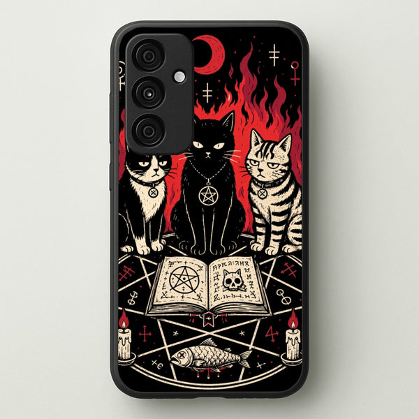 Occult Cat Coven Phone Case - Galaxy A55 / Standard
