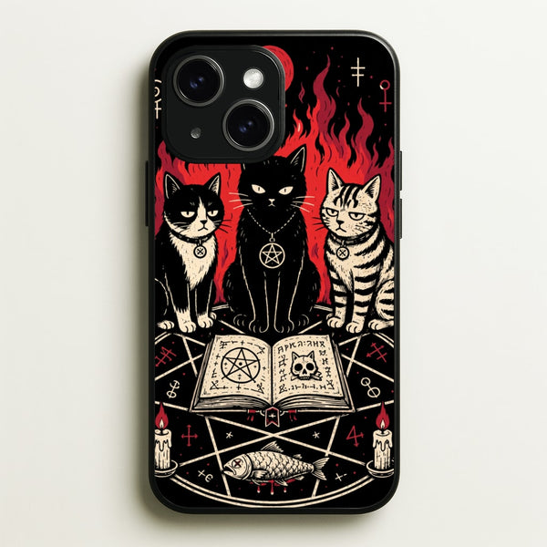 Occult Cat Coven Phone Case - iPhone 14 / Standard