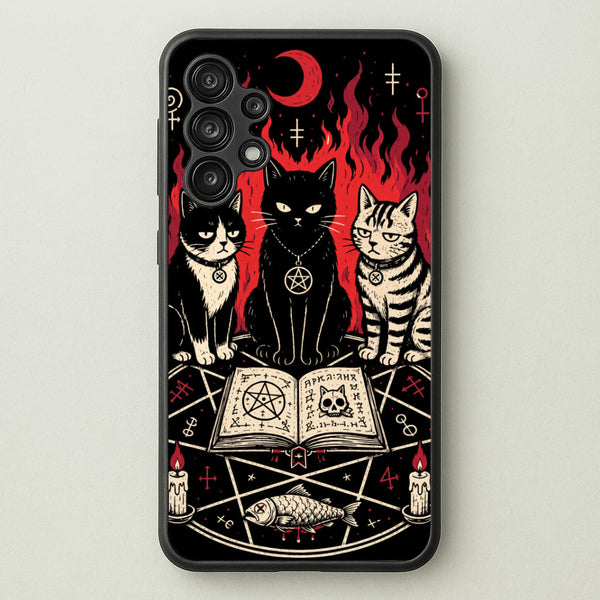 Occult Cat Coven Phone Case - Galaxy A13 / Standard
