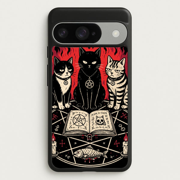 Occult Cat Coven Phone Case - Google Pixel 10 / 10 Pro / Standard