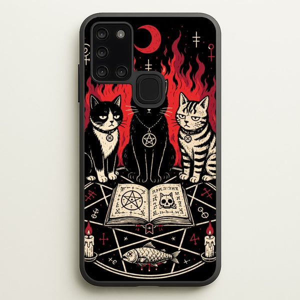 Occult Cat Coven Phone Case - Galaxy A21s / Standard