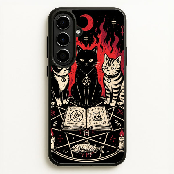 Occult Cat Coven Phone Case - Galaxy A56 / Standard