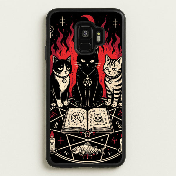 Occult Cat Coven Phone Case - Galaxy S9 / Standard