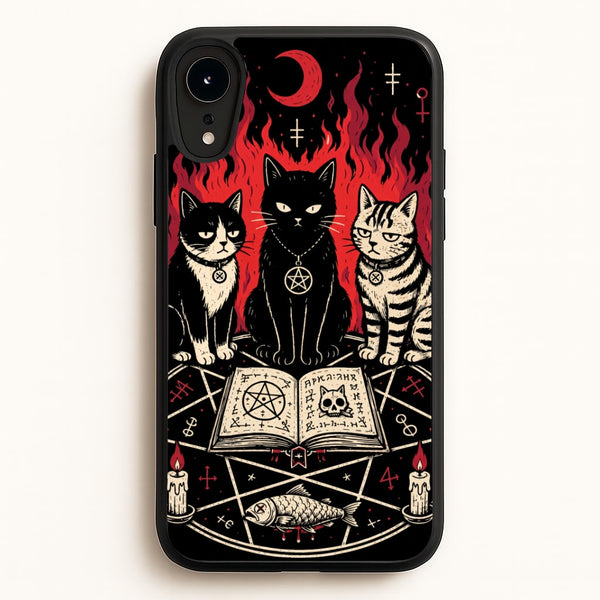 Occult Cat Coven Phone Case - iPhone XR / Standard