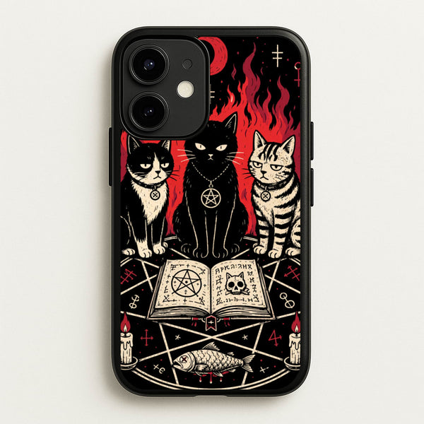 Occult Cat Coven Phone Case - iPhone 12 / 12 Pro / Standard