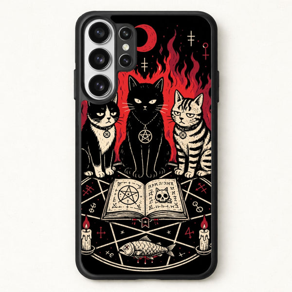 Occult Cat Coven Phone Case - Galaxy S26 Ultra / Standard
