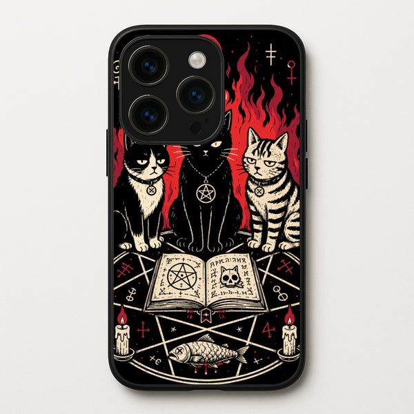 Occult Cat Coven Phone Case - iPhone 14 Pro Max / Standard