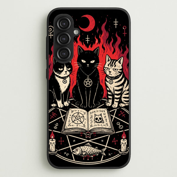 Occult Cat Coven Phone Case - Galaxy S23FE / Standard