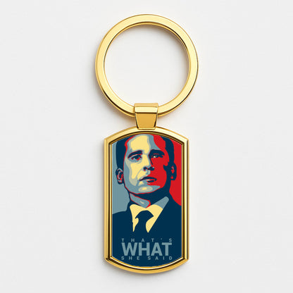 That's What She Said Gold Keyring