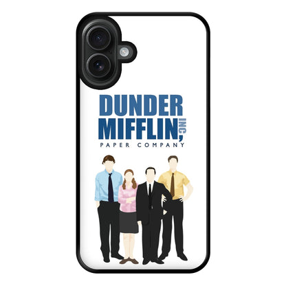 Office Cartoon - Dunder Mifflin Phone Case for iPhone 16 Plus