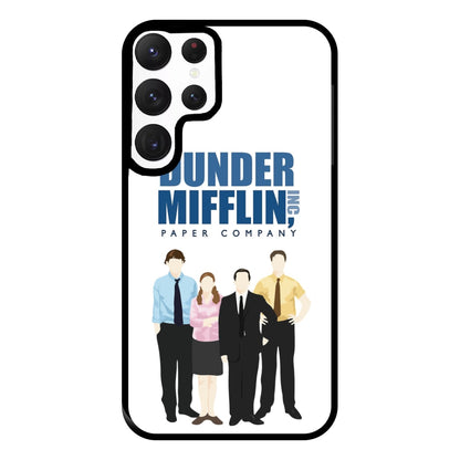 Office Cartoon - Dunder Mifflin Phone Case for Galaxy S22 Ultra