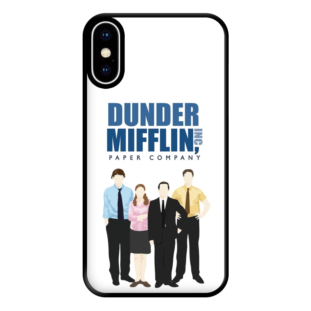 Office Cartoon - Dunder Mifflin Phone Case for iPhone XS Max