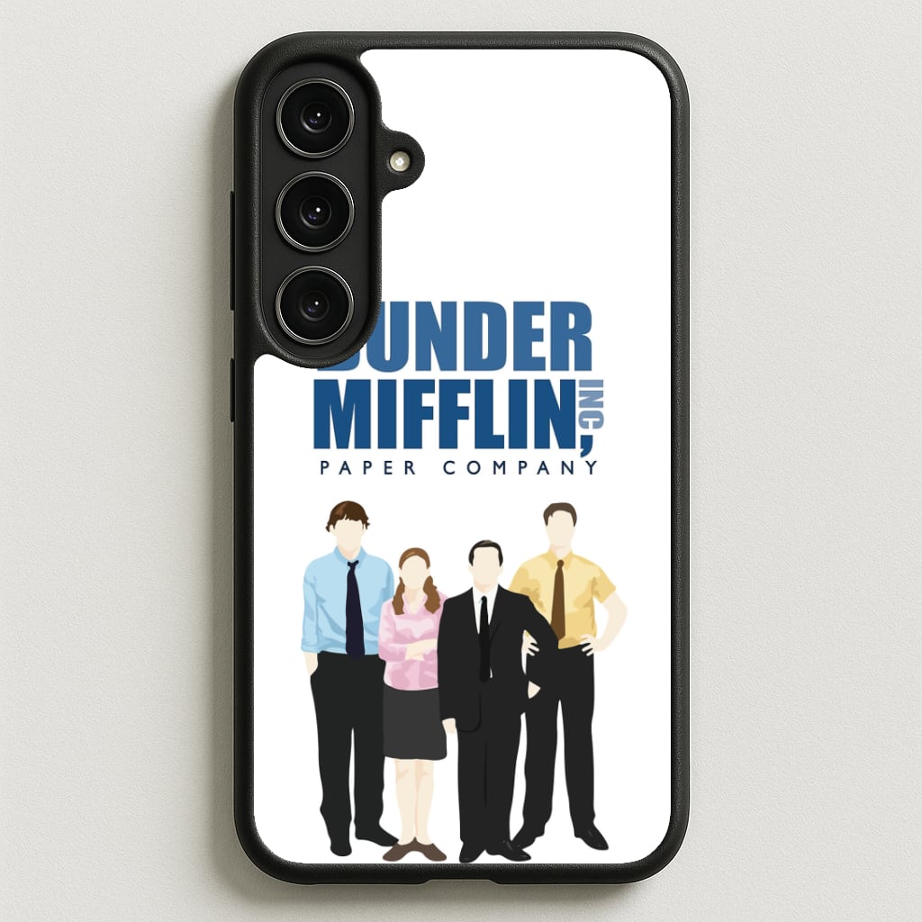 Office Cartoon - Dunder Mifflin Phone Case for Galaxy S25FE