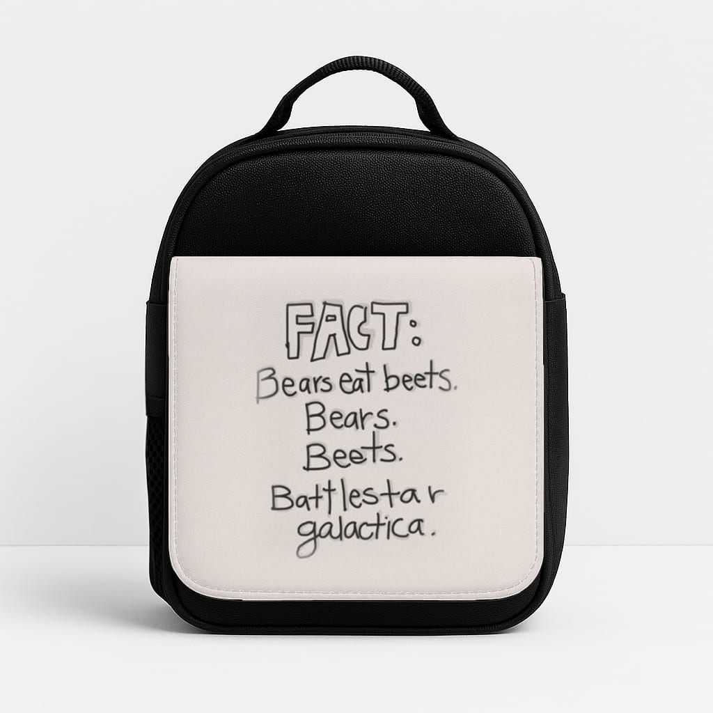 Fact - Bears Eat Beets - Bears, Beets, Battlestar Galactica Insulated Lunchbox