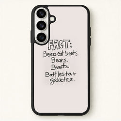 Fact - Bears Eat Beets - Bears, Beets, Battlestar Galactica Phone Case for Galaxy S26