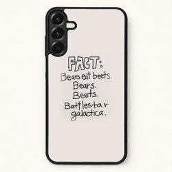 Fact - Bears Eat Beets - Bears, Beets, Battlestar Galactica Phone Case for Galaxy A37