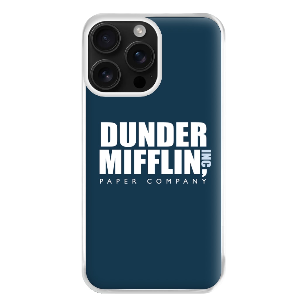 Dunder Logo Phone Case for iPhone 16 Pro Max