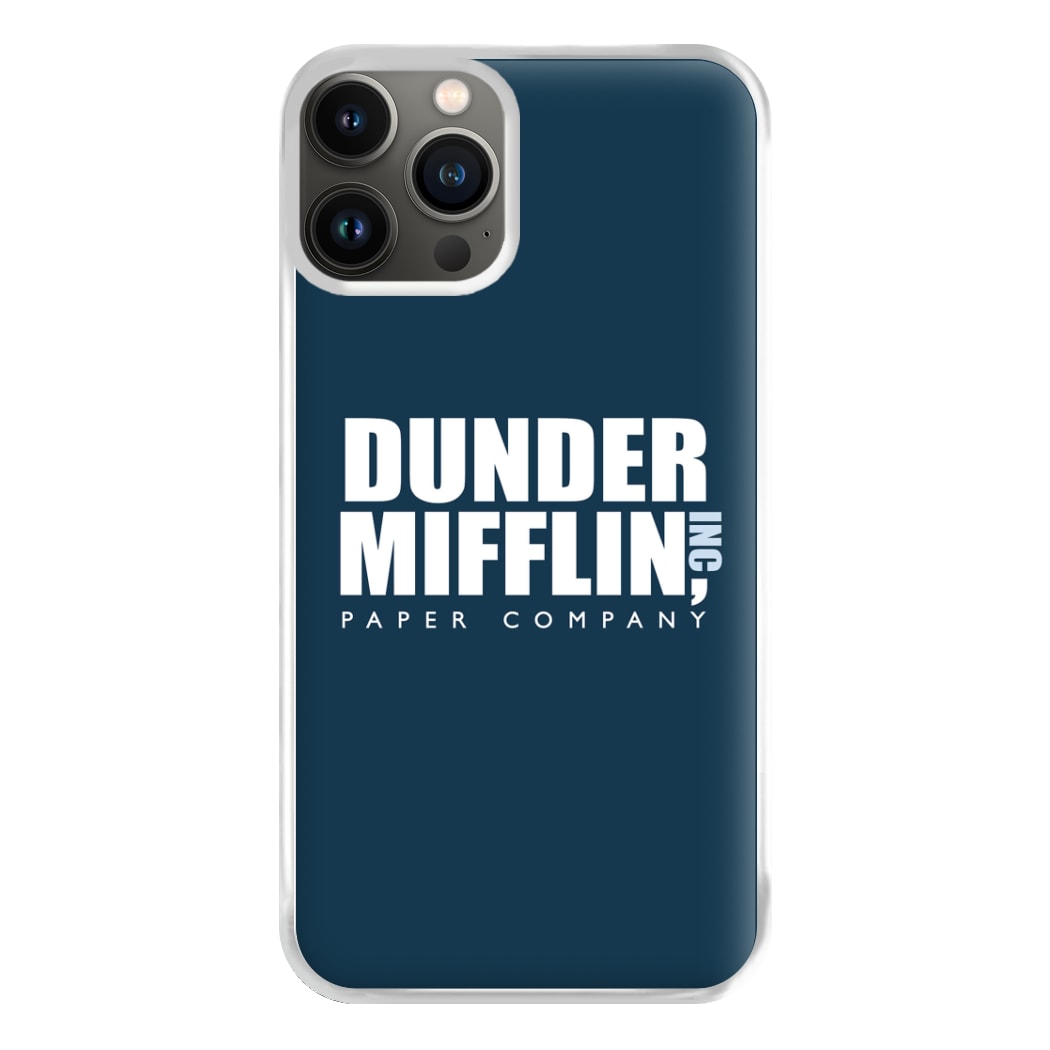 Dunder Logo Phone Case for iPhone 13 Pro Max