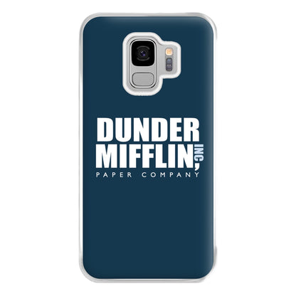 Dunder Logo Phone Case for Galaxy S9 Plus