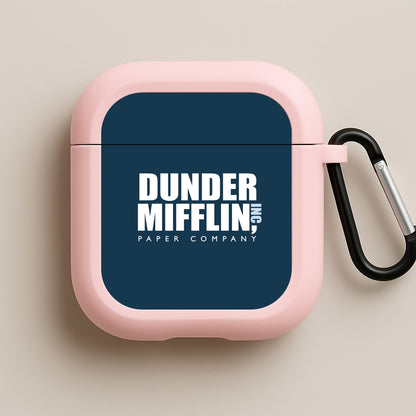 Dunder Logo Pink AirPods Case