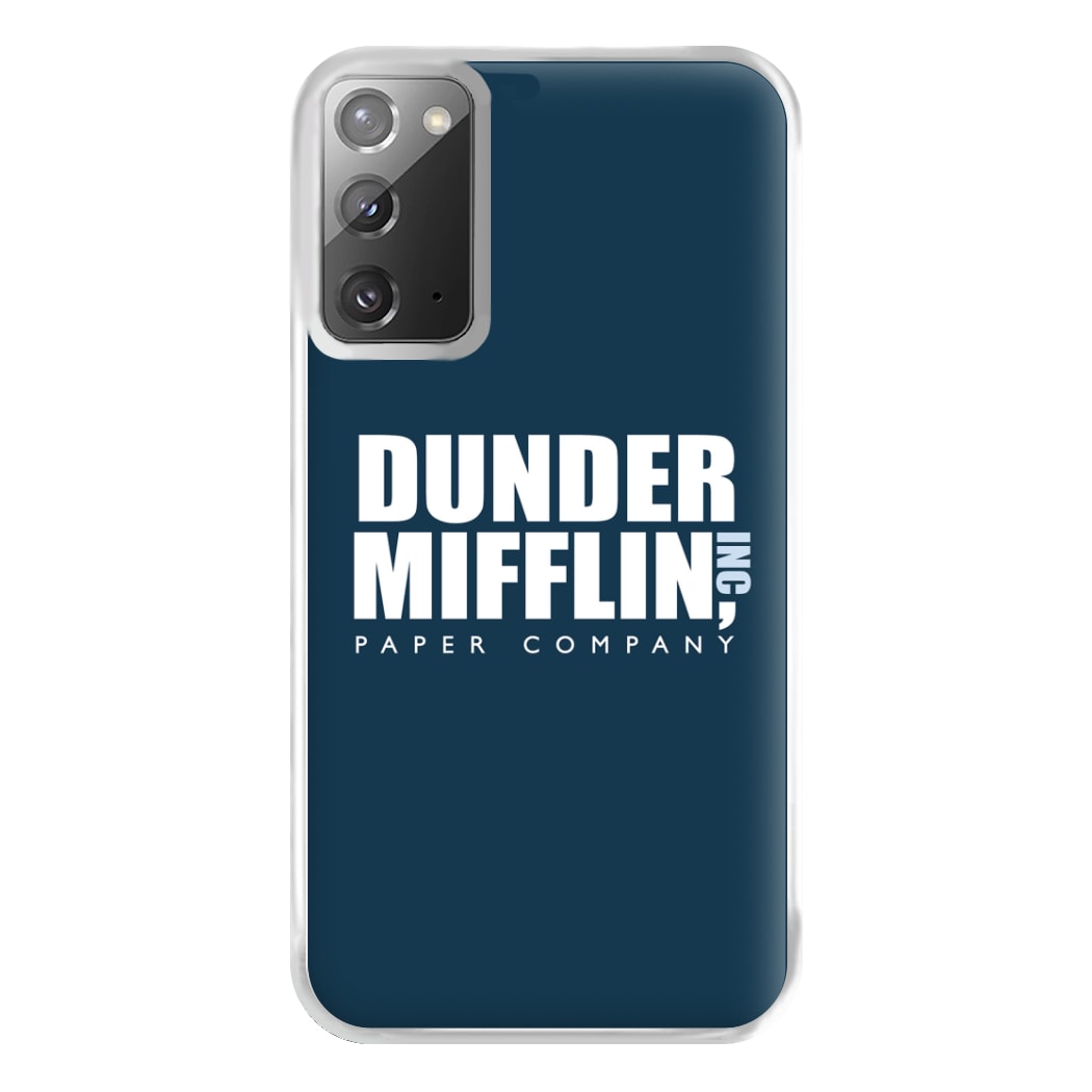 Dunder Logo Phone Case for Galaxy Note 20 Ultra