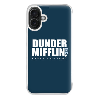 Dunder Logo Phone Case for iPhone 16 Plus