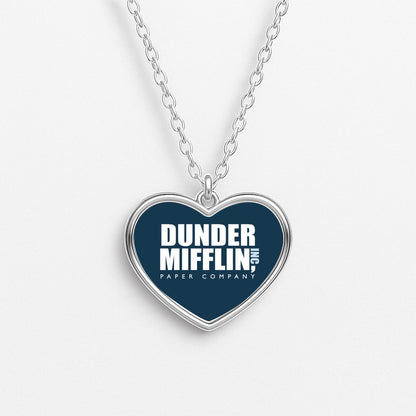 Dunder Logo Heart Necklace