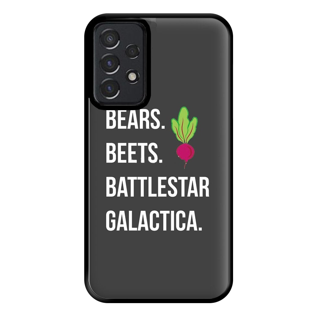 Bears. Beets. Battlestar Galactica Illustration Phone Case for Galaxy A52 / A52s