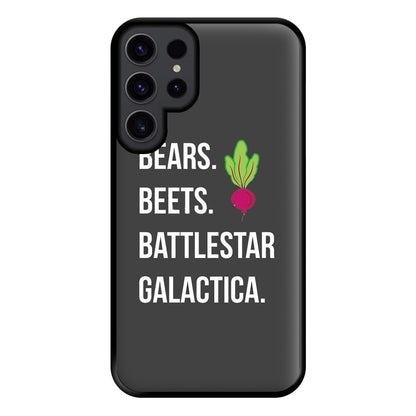 Bears. Beets. Battlestar Galactica Illustration Phone Case for Galaxy S23 Ultra